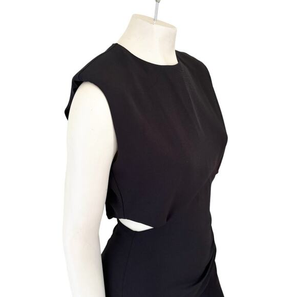 NWT ZARA Side Slit Cutout Maxi Dress in Black SZ XS - Picture 6 of 13